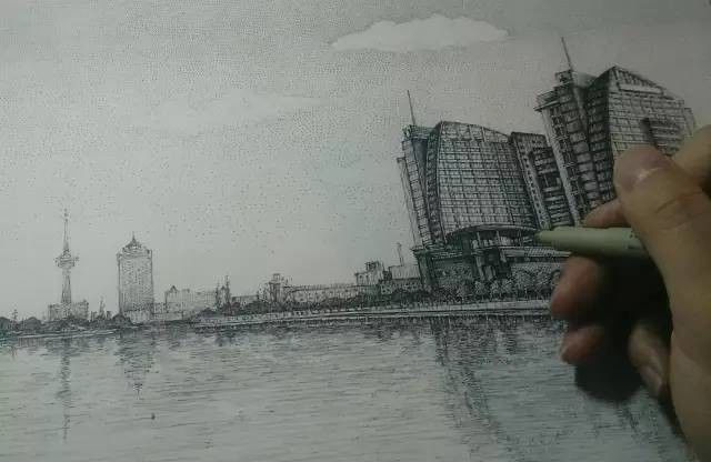 笔下有真意 90后南通小伙画家乡美景